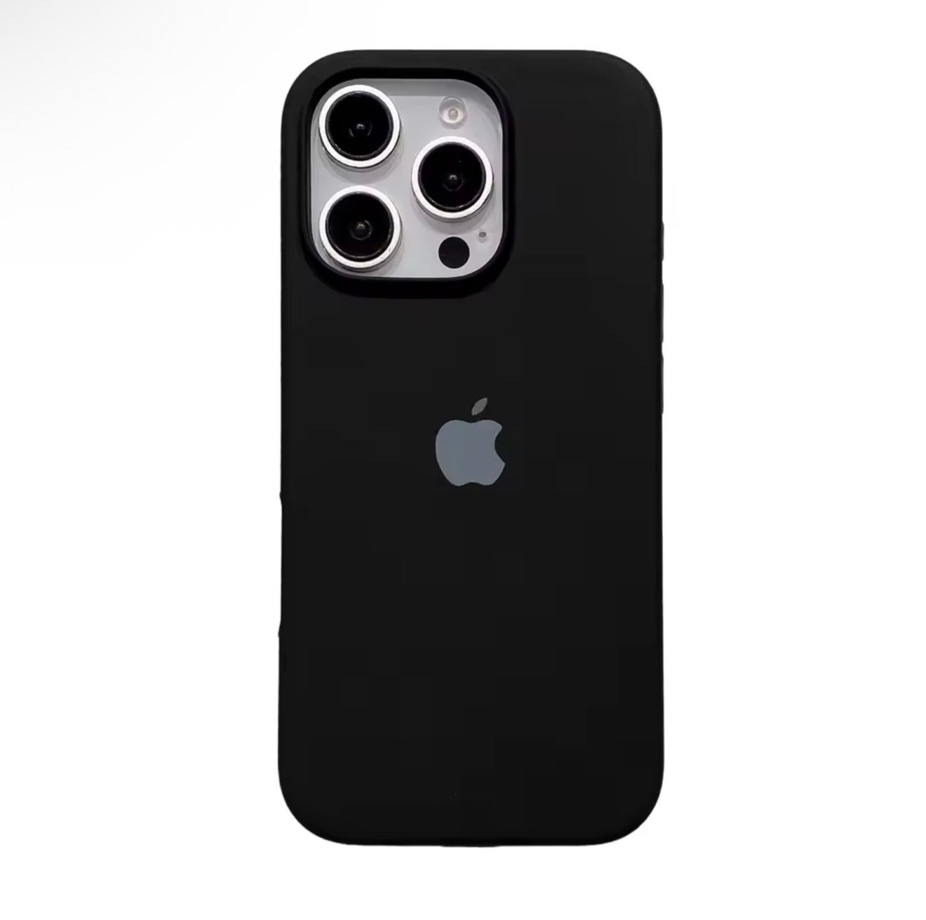 Coque en silicone pour iPhone Noir