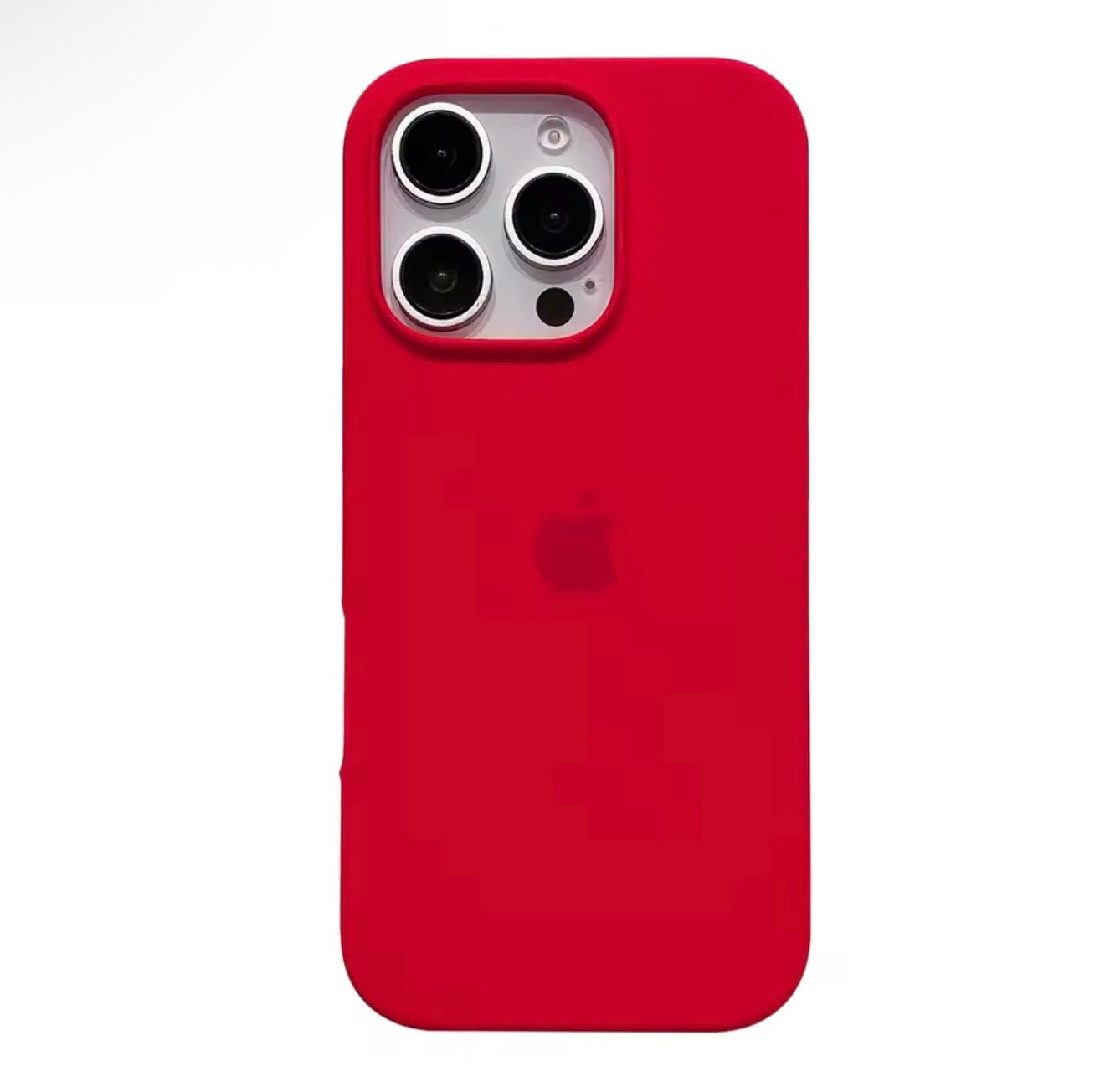 Coque en silicone pour iPhone Rouge