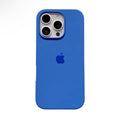 Coque en silicone pour iPhone Bleu