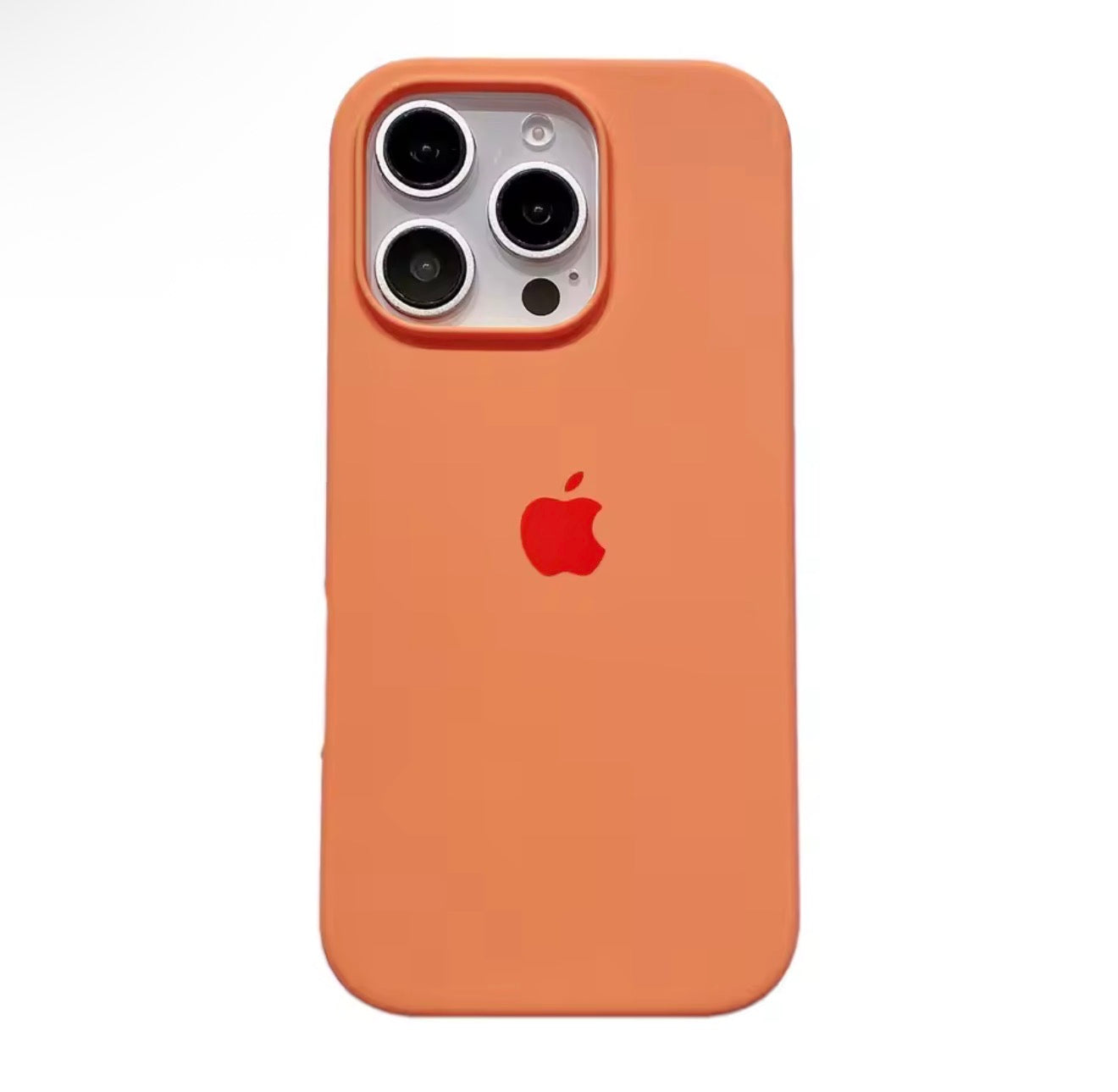Coque en silicone pour iPhone Orange