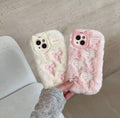 Coque de téléphone en peluche Blanc